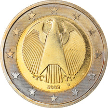 GERMANY - FEDERAL REPUBLIC, 2 Euro, 2008, Munich, MS(63), Bi-Metallic, KM:258