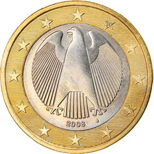 GERMANY - FEDERAL REPUBLIC, Euro, 2008, Hambourg, MS(63), Bi-Metallic, KM:257