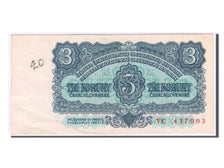 Billete, 3 Koruny, 1961, Checoslovaquia, EBC