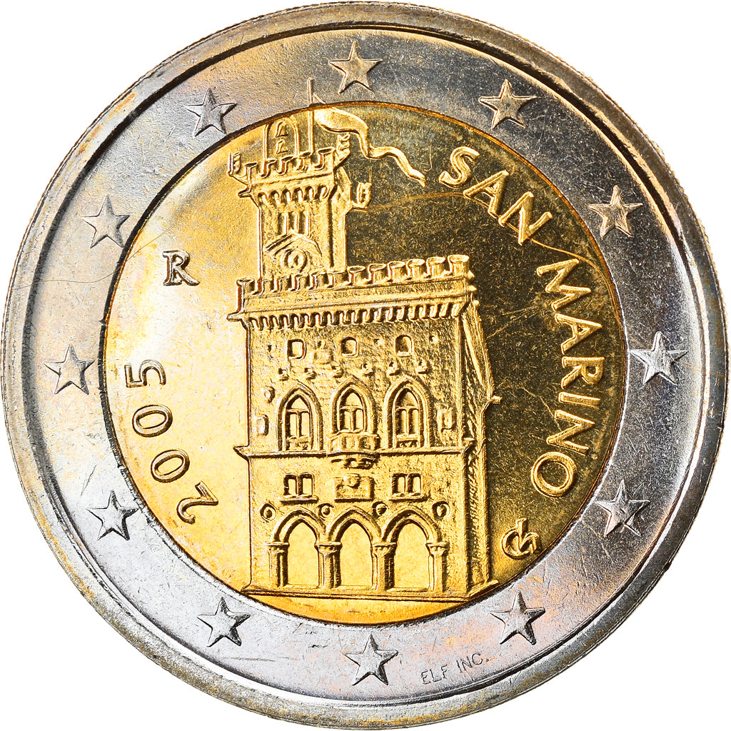 San Marino, 2 Euro, 2005, Rome, MS(63), Bi-Metallic, KM:447