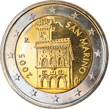 San Marino, 2 Euro, 2005, Rome, MS(63), Bi-Metallic, KM:447