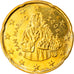 San Marino, 20 Euro Cent, 2006, Rome, MS(63), Brass, KM:444
