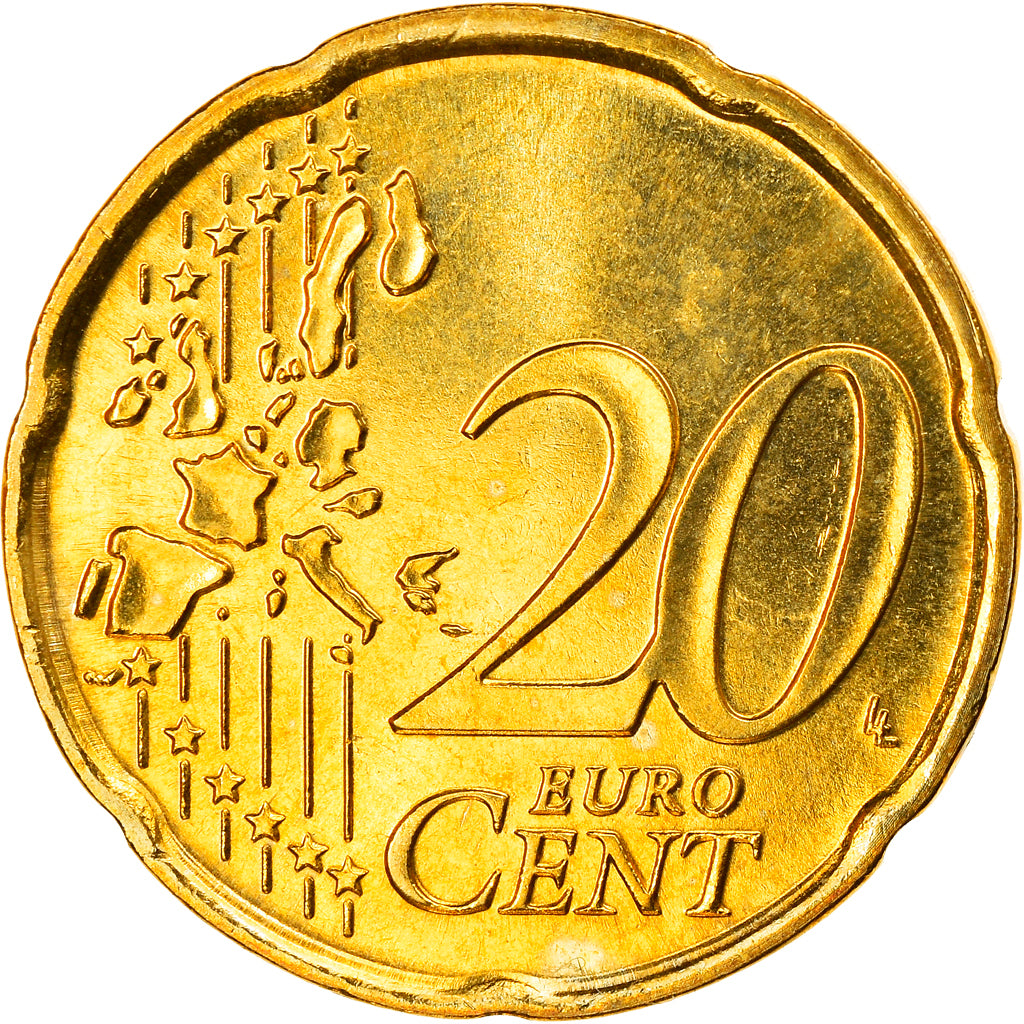 San Marino, 20 Euro Cent, 2006, Rome, MS(63), Brass, KM:444