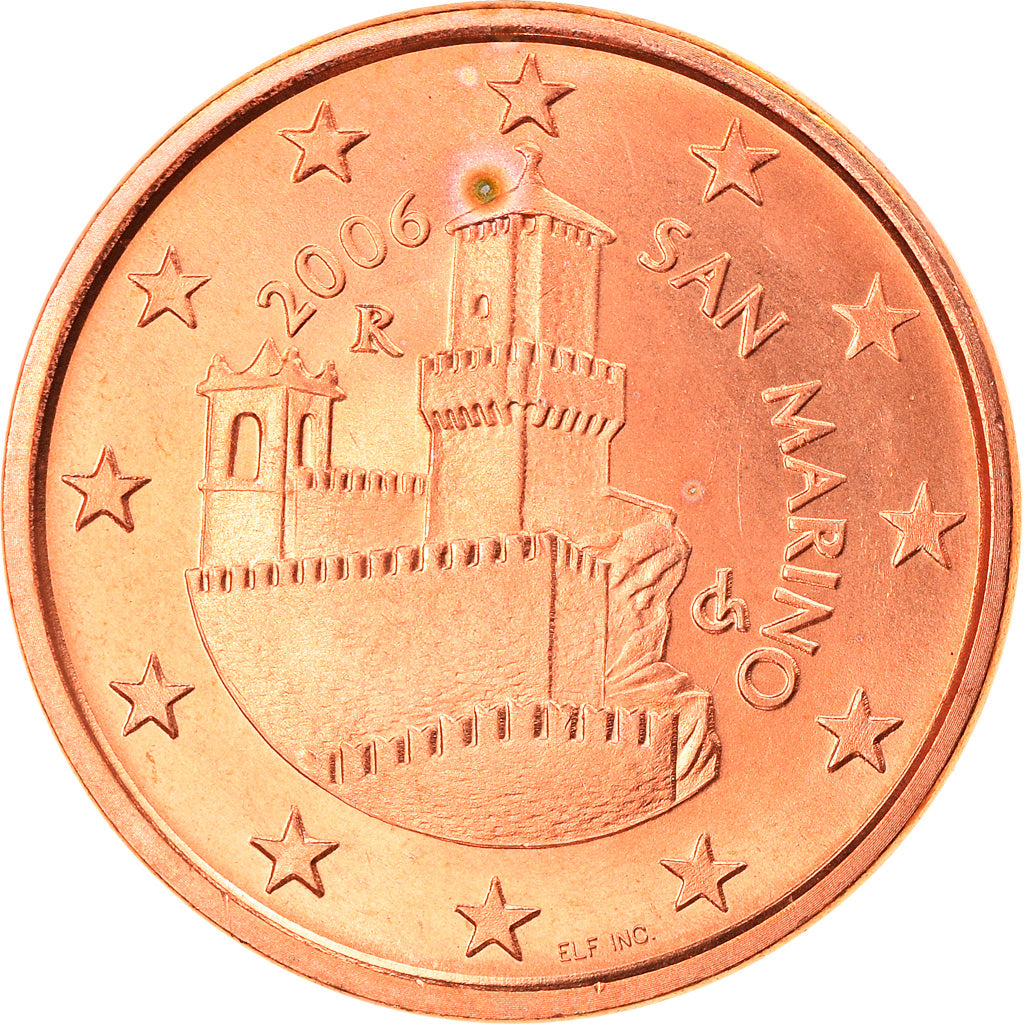San Marino, 5 Euro Cent, 2006, Rome, MS(63), Copper Plated Steel, KM:442