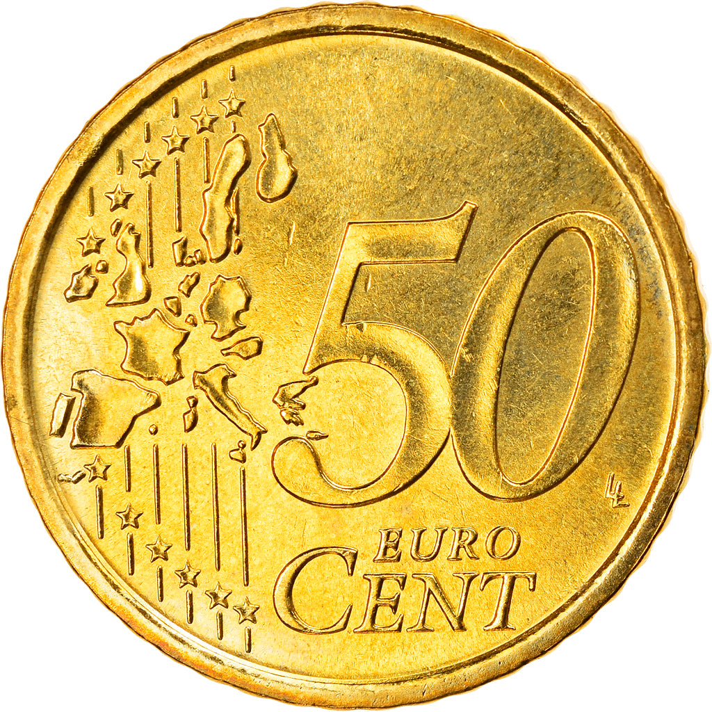 San Marino, 50 Euro Cent, 2007, Rome, MS(63), Brass, KM:445