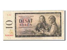 Banconote, Cecoslovacchia, 10 Korun, 1960, BB