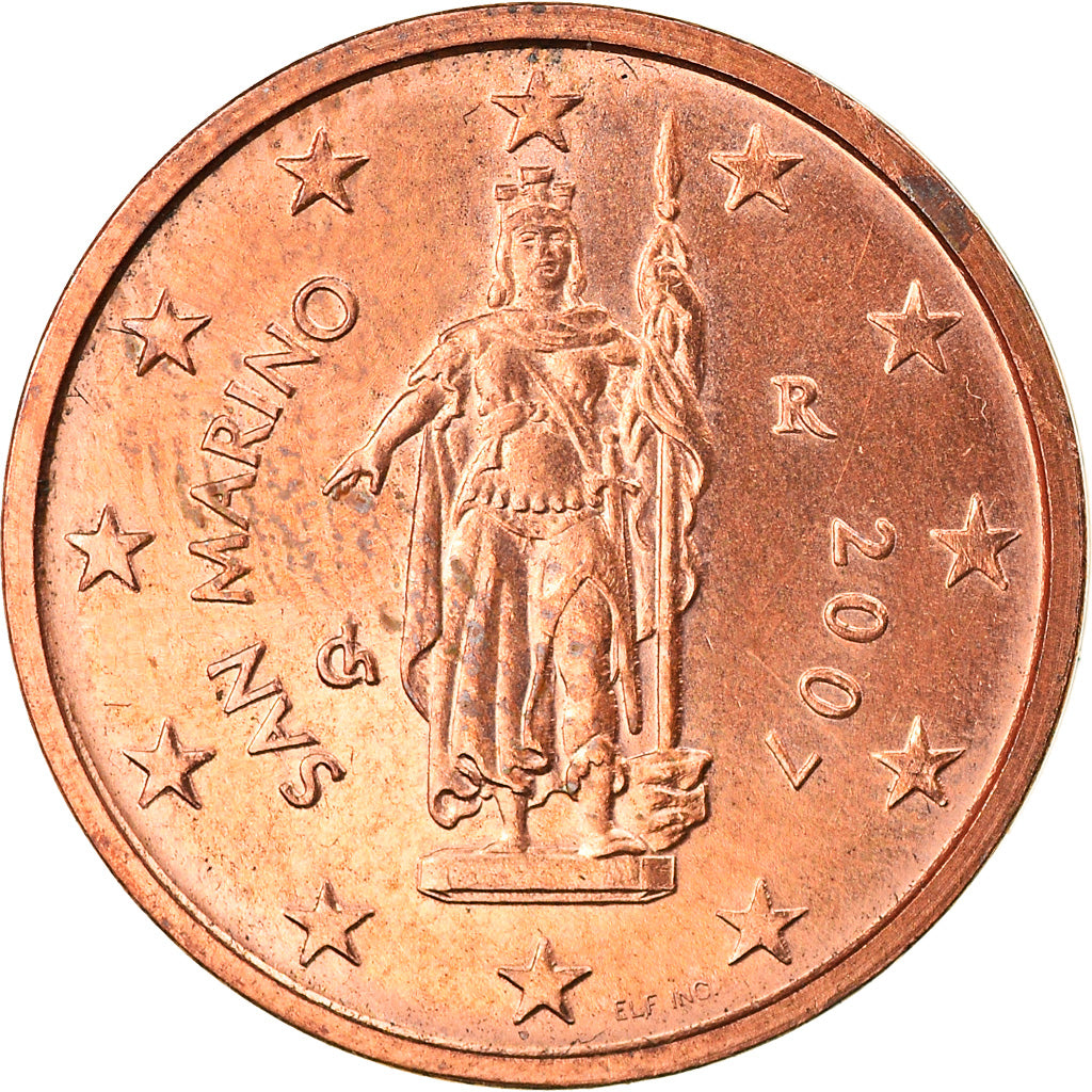 San Marino, 2 Euro Cent, 2007, Rome, AU(50-53), Copper Plated Steel, KM:441