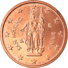 San Marino, 2 Euro Cent, 2007, Rome, AU(50-53), Copper Plated Steel, KM:441