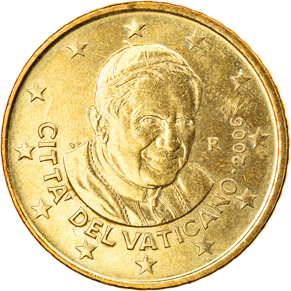 VATICAN CITY, 50 Euro Cent, 2006, Rome, MS(63), Brass, KM:380