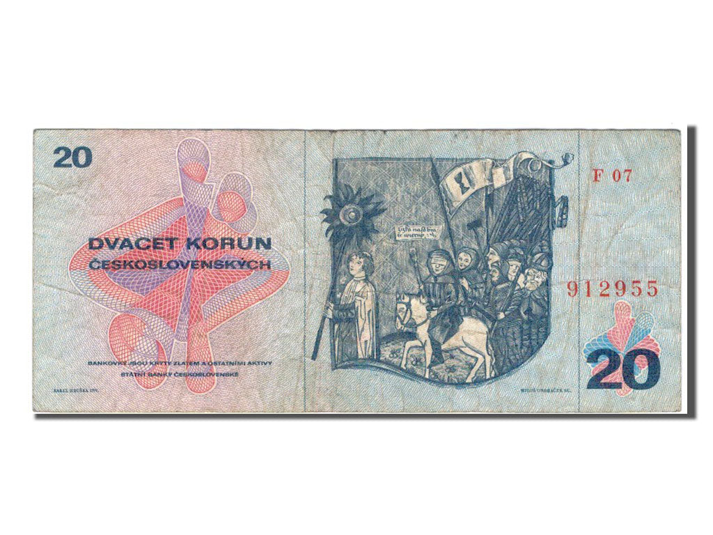 Cecoslovacchia, 20 Korun, 1970, BB