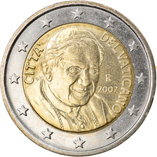 VATICAN CITY, 2 Euro, 2007, Rome, BU, MS(63), Bi-Metallic, KM:382