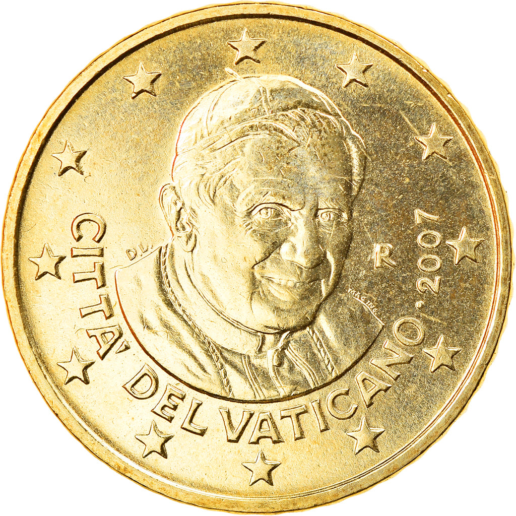 Vaticaanstad, 50 Euro Cent, 2007, Rome, BU, UNC-, Tin, KM:380