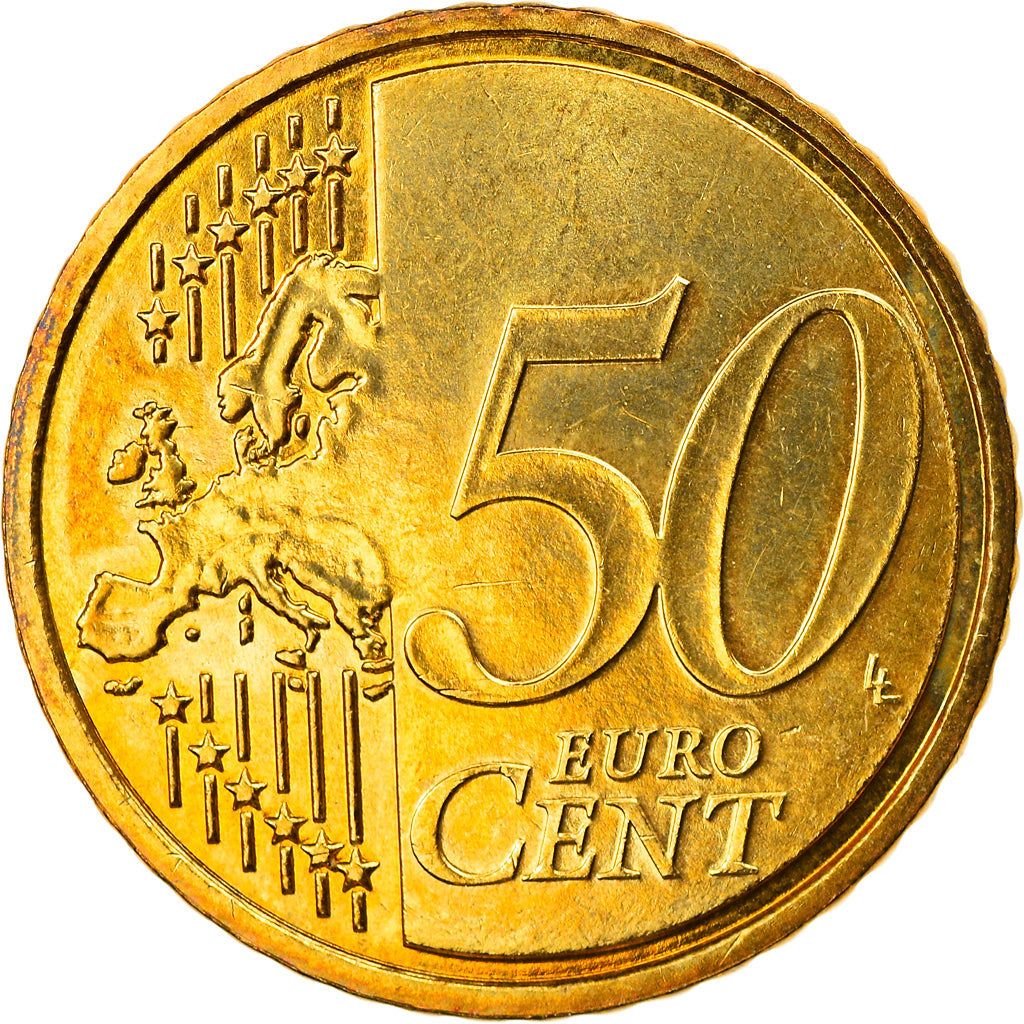 France, 50 Euro Cent, 2007, Paris, BU, MS(65-70), Brass, Gadoury:6a., KM:1412
