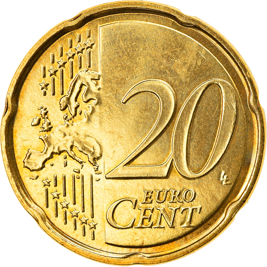France, 20 Euro Cent, 2007, Paris, BU, SPL, Laiton, Gadoury:5., KM:1411