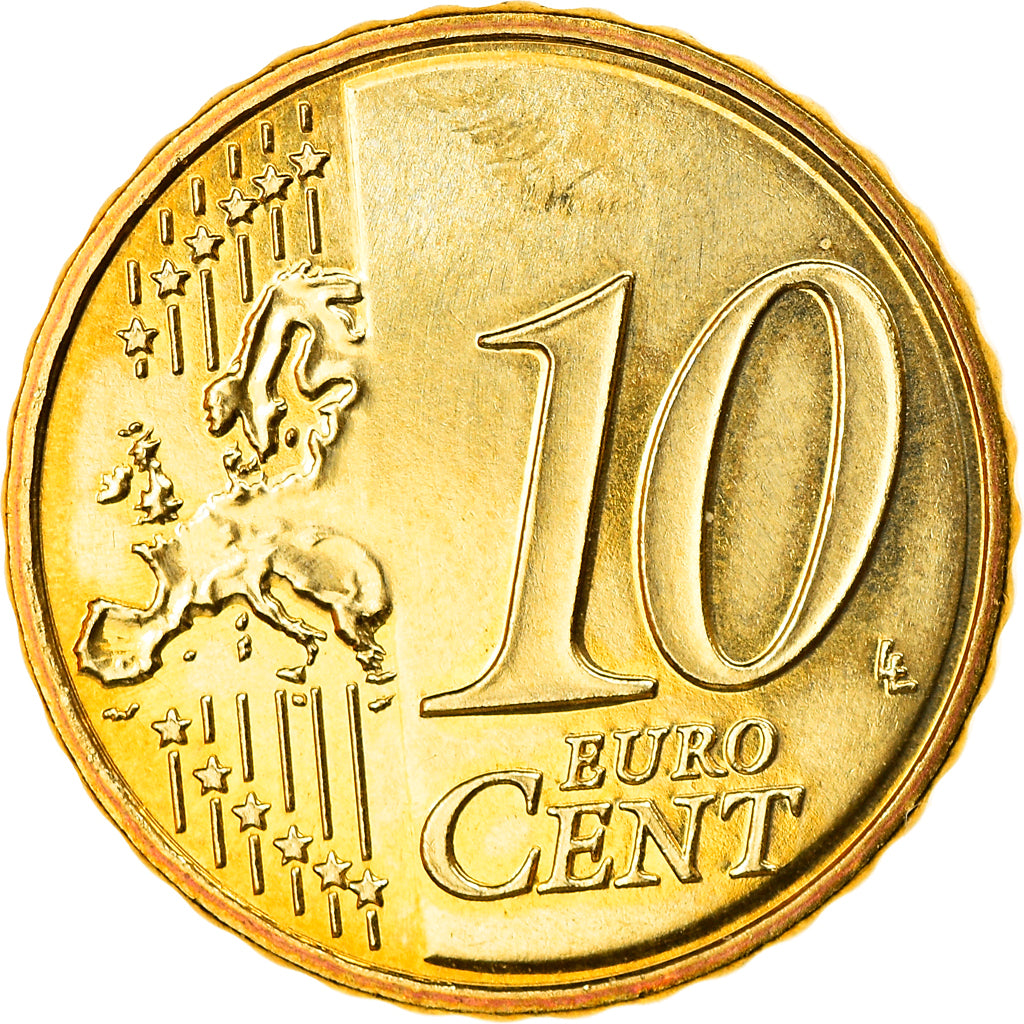 Frankrijk, 10 Euro Cent, 2007, Paris, BU, FDC, Tin, Gadoury:4b., KM:1410