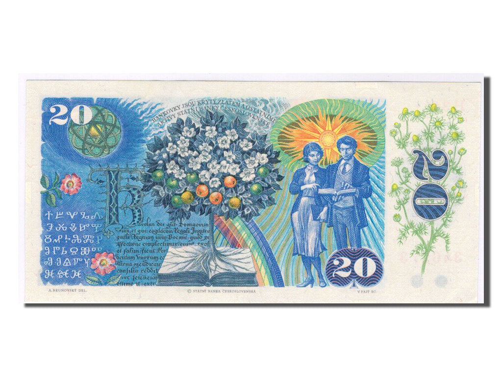 Cecoslovacchia, 20 Korun, 1988, FDS