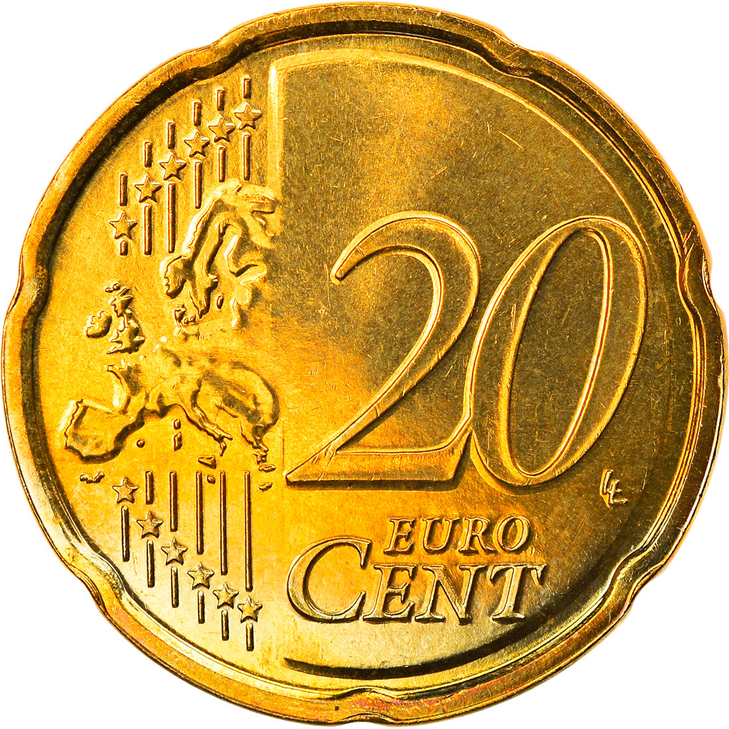 France, 20 Euro Cent, 2008, Paris, BU, FDC, Laiton, Gadoury:5a, KM:1411