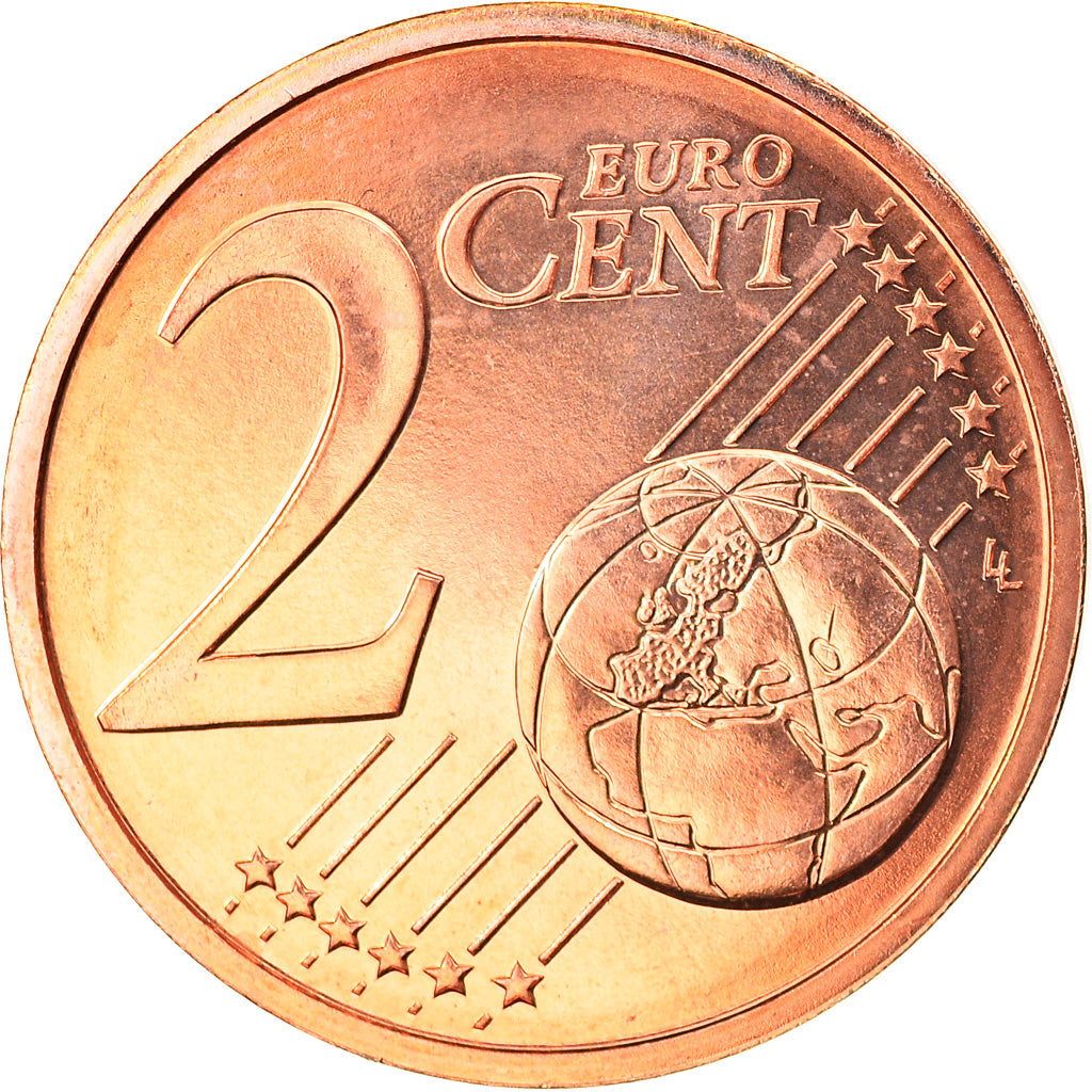 France, 2 Euro Cent, 2008, Paris, BU, FDC, Copper Plated Steel, Gadoury:2