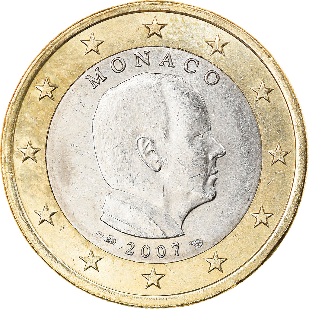 Monaco, Euro, 2007, Paris, EF(40-45), Bi-Metallic, Gadoury:MC 193, KM:194