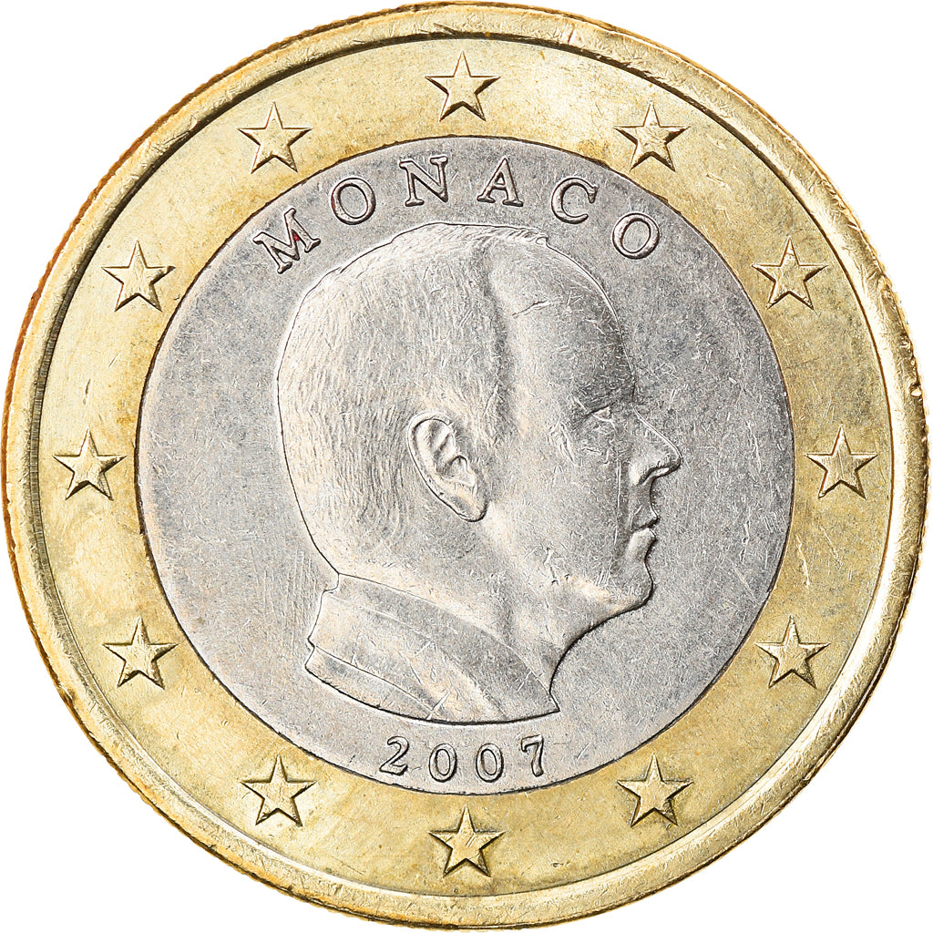Monaco, Euro, 2007, Paris, EF(40-45), Bi-Metallic, Gadoury:MC 193, KM:194