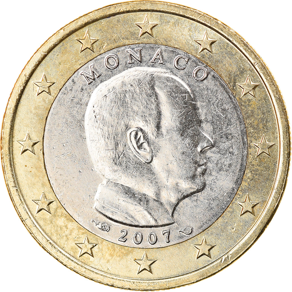 Monaco, Euro, 2007, Paris, EF(40-45), Bi-Metallic, Gadoury:MC 193, KM:194