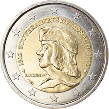 Monaco, 2 Euro, Lucien Ier de Monaco, 2012, Paris, AU(50-53), Bi-Metallic