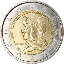 Monaco, 2 Euro, Lucien Ier de Monaco, 2012, Paris, TTB+, Bi-Metallic, Gadoury:MC