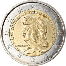 Monaco, 2 Euro, Lucien Ier de Monaco, 2012, Paris, EF(40-45), Bi-Metallic