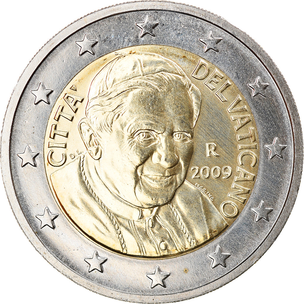 VATICAN CITY, 2 Euro, 2009, Rome, MS(63), Bi-Metallic, KM:389