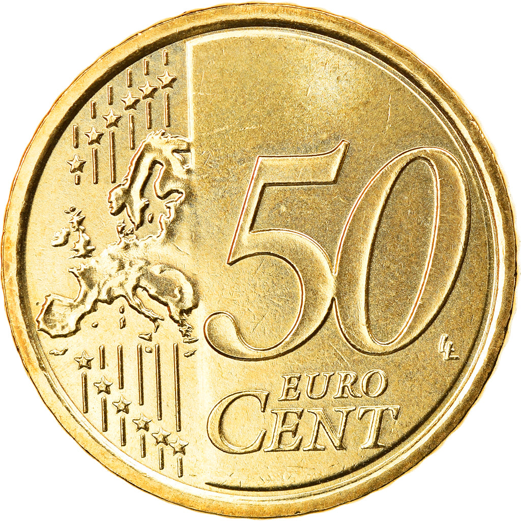 VATICAN CITY, 50 Euro Cent, 2009, Rome, MS(63), Brass, KM:387