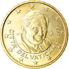 VATICAN CITY, 10 Euro Cent, 2009, Rome, MS(63), Brass, KM:385