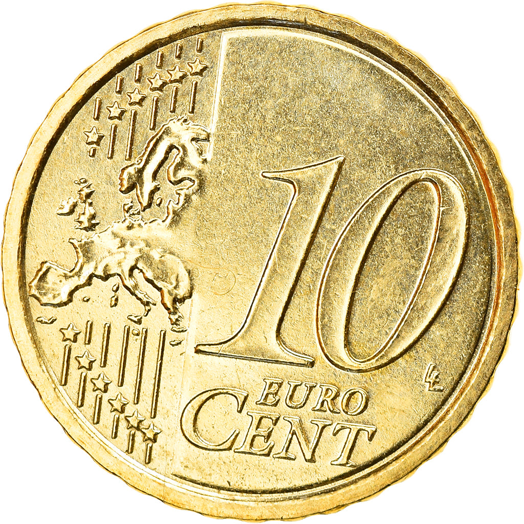 VATICAN CITY, 10 Euro Cent, 2009, Rome, MS(63), Brass, KM:385