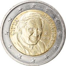 VATICAN CITY, 2 Euro, 2010, Rome, MS(63), Bi-Metallic, KM:389