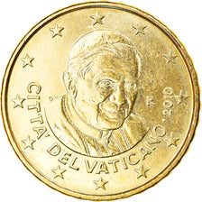 VATICAN CITY, 10 Euro Cent, 2010, Rome, MS(63), Brass, KM:385