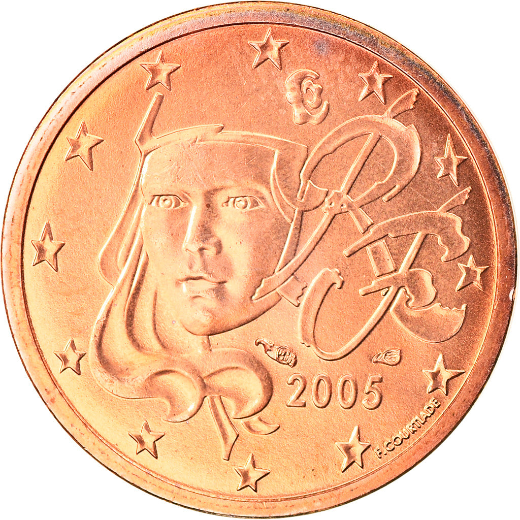 France, 2 Euro Cent, 2005, Paris, MS(63), Copper Plated Steel, Gadoury:2