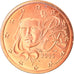 France, 2 Euro Cent, 2005, Paris, MS(63), Copper Plated Steel, Gadoury:2