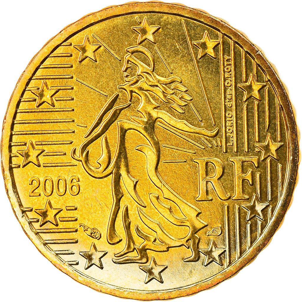 France, 10 Euro Cent, 2006, Paris, SPL, Laiton, Gadoury:4a, KM:1285