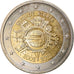 Cyprus, 2 Euro, 10 ans de l'Euro, 2012, MS(63), Bi-Metallic, KM:97