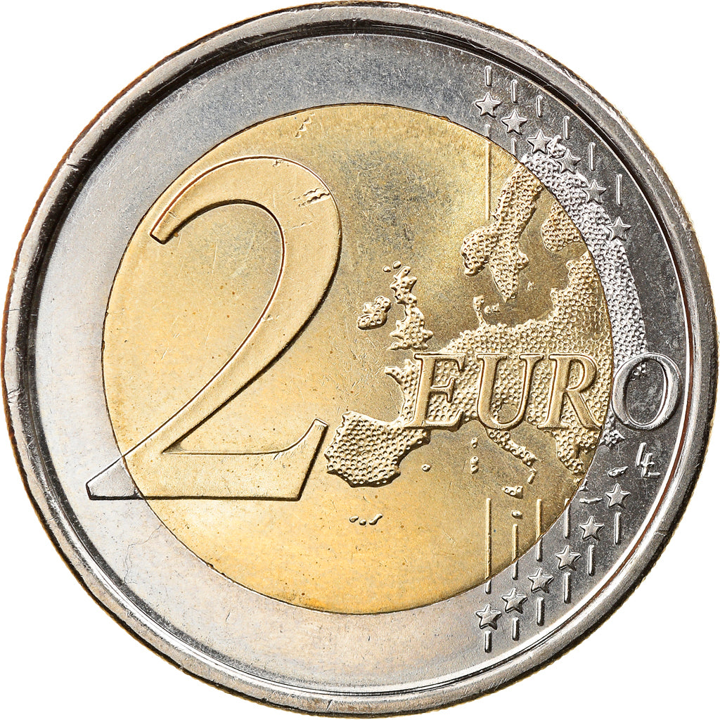 Spain, 2 Euro, 10 years euro, 2012, MS(63), Bi-Metallic, KM:New