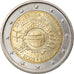 Italy, 2 Euro, 10 ans de l'Euro, 2012, Rome, MS(63), Bi-Metallic, KM:350