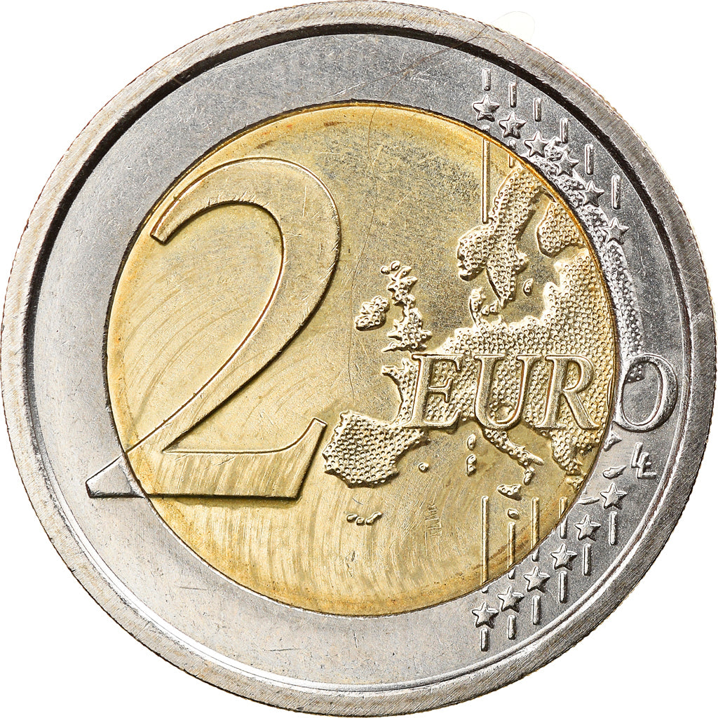 Italy, 2 Euro, 10 ans de l'Euro, 2012, Rome, MS(63), Bi-Metallic, KM:350
