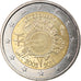 Luxemburgo, 2 Euro, 10 ans de l'Euro, 2012, Utrecht, EF(40-45), Bimetálico