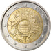 San Marino, 2 Euro, 10 ans de l euro, 2012, Rome, MS(63), Bi-Metallic, KM:519