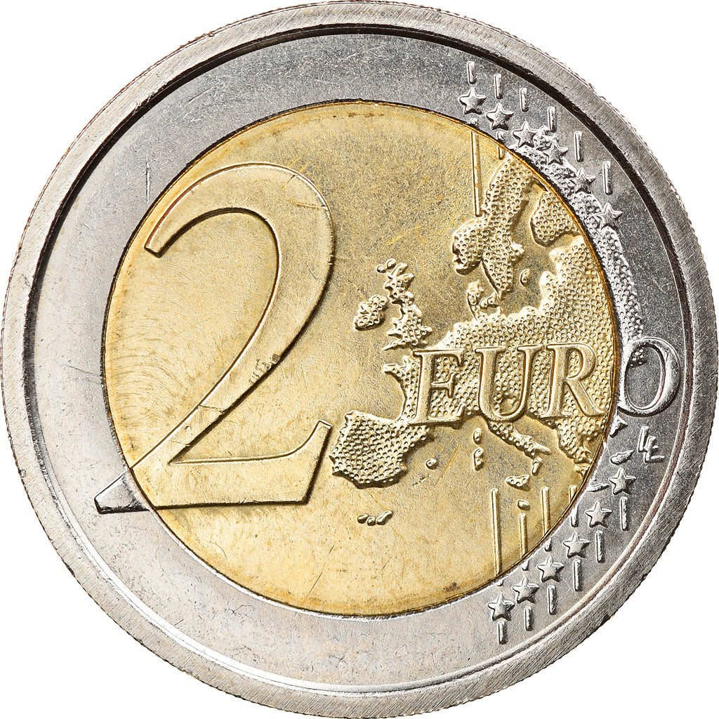 San Marino, 2 Euro, 10 ans de l euro, 2012, Rome, MS(63), Bi-Metallic, KM:519