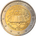 Austria, 2 Euro, Traité de Rome 50 ans, 2007, Vienna, MS(63), Bi-Metallic