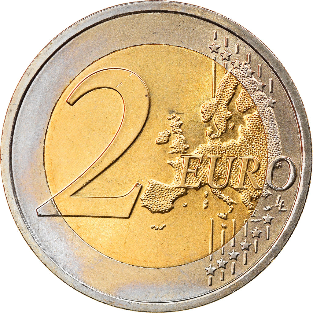Austria, 2 Euro, Traité de Rome 50 ans, 2007, Vienna, MS(63), Bi-Metallic