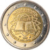 Belgia, 2 Euro, Traité de Rome 50 ans, 2007, Brussels, MS(63), Bimetaliczny
