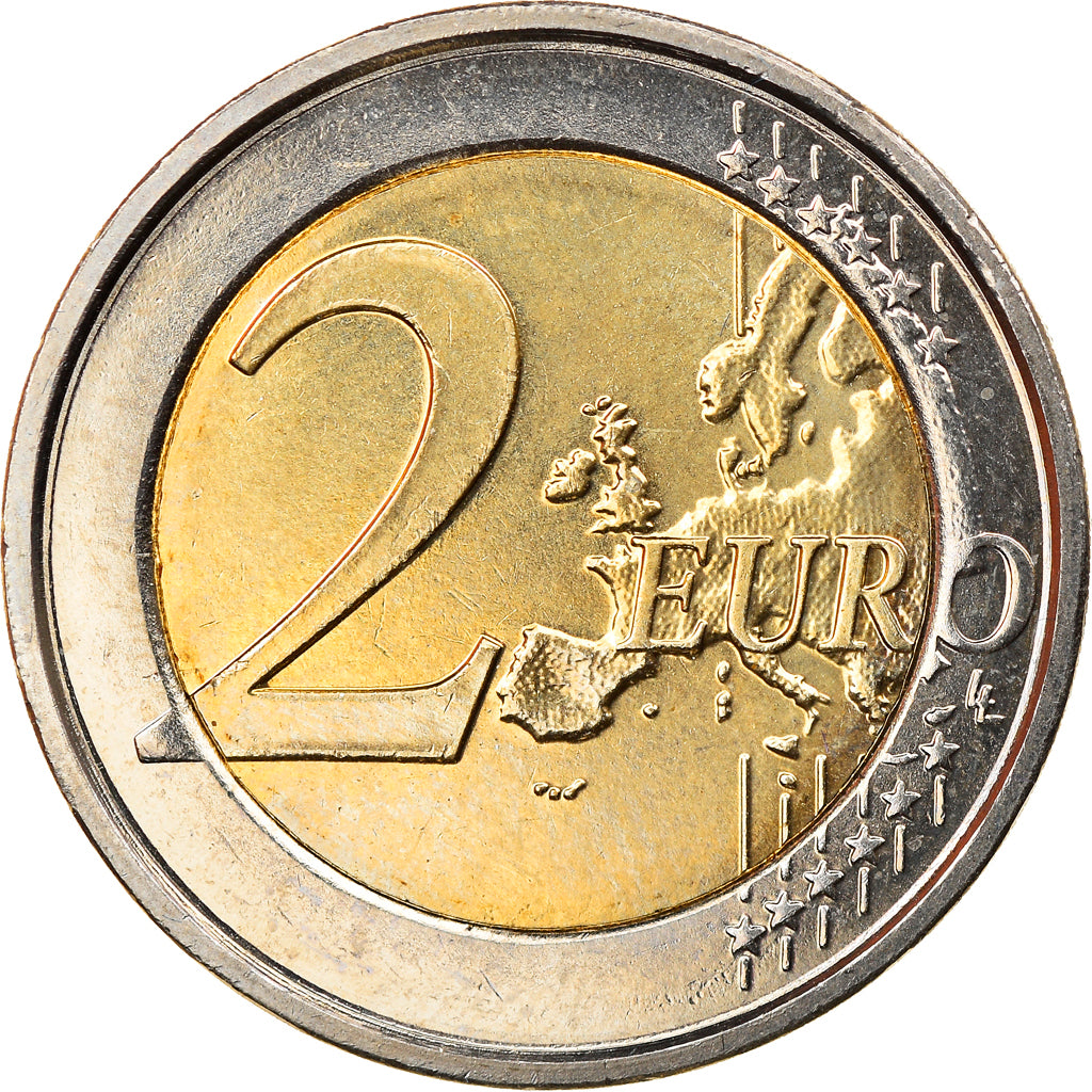 Belgium, 2 Euro, Traité de Rome 50 ans, 2007, Brussels, MS(63), Bi-Metallic