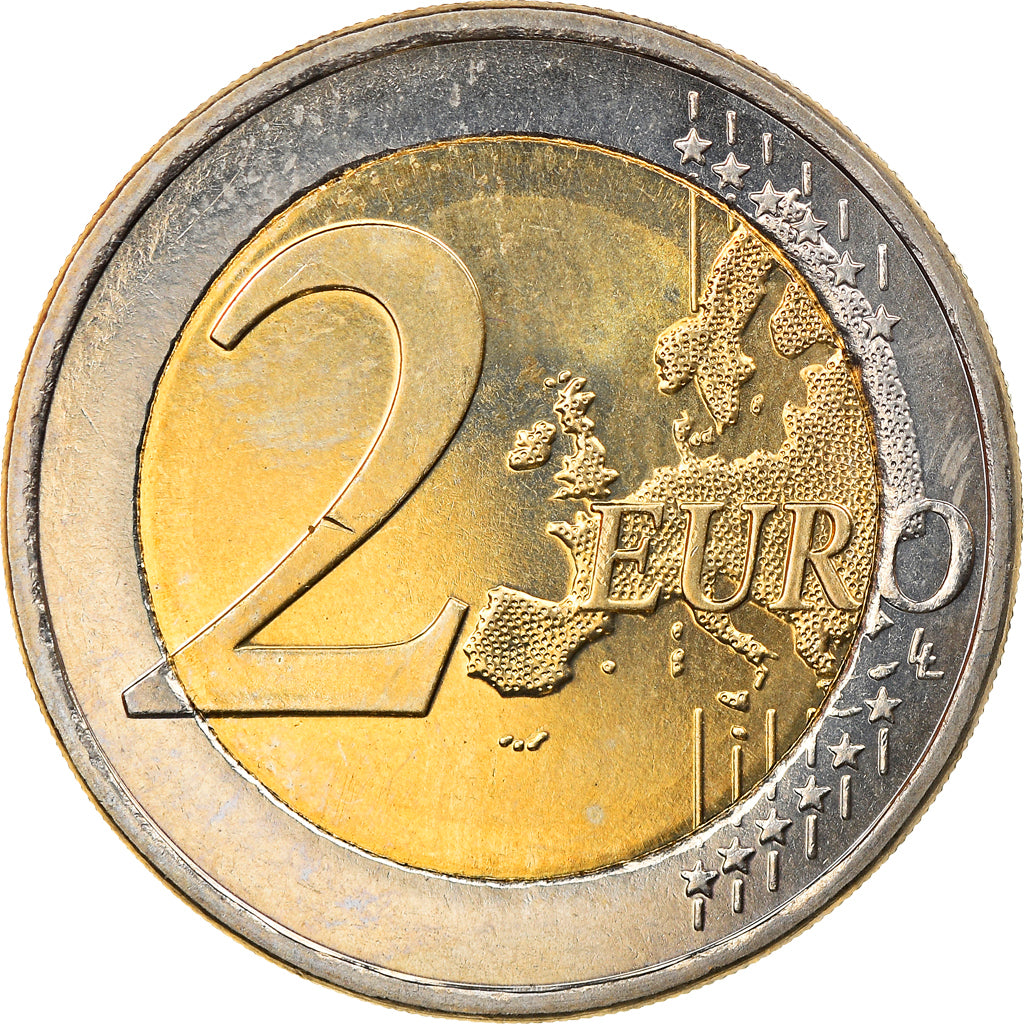 Finland, 2 Euro, Traité de Rome 50 ans, 2007, Vantaa, MS(63), Bi-Metallic