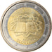 Słowenia, 2 Euro, Traité de Rome 50 ans, 2007, MS(63), Bimetaliczny, KM:106